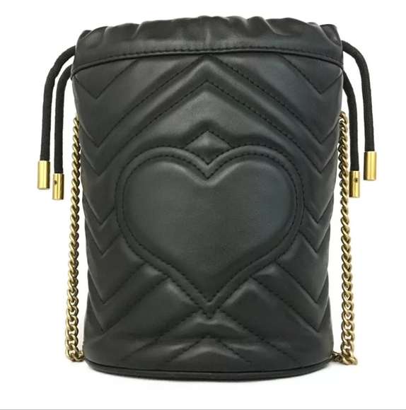 Gucci Black Quilted Leather Crossbody Bag W/ COA Included - Picture 4 of 12